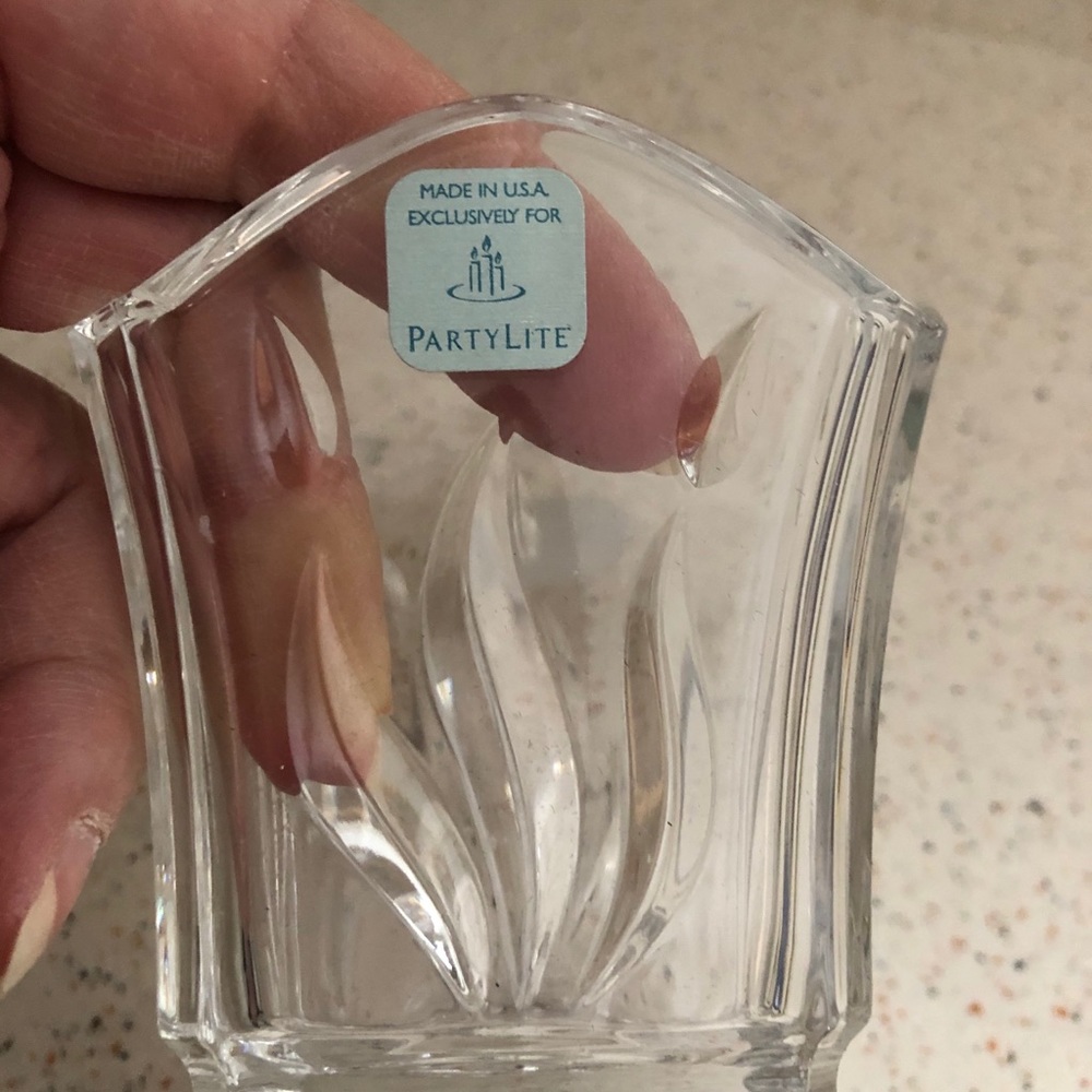 NWTRetired PartyLite SignatureCrystalVotive Holder